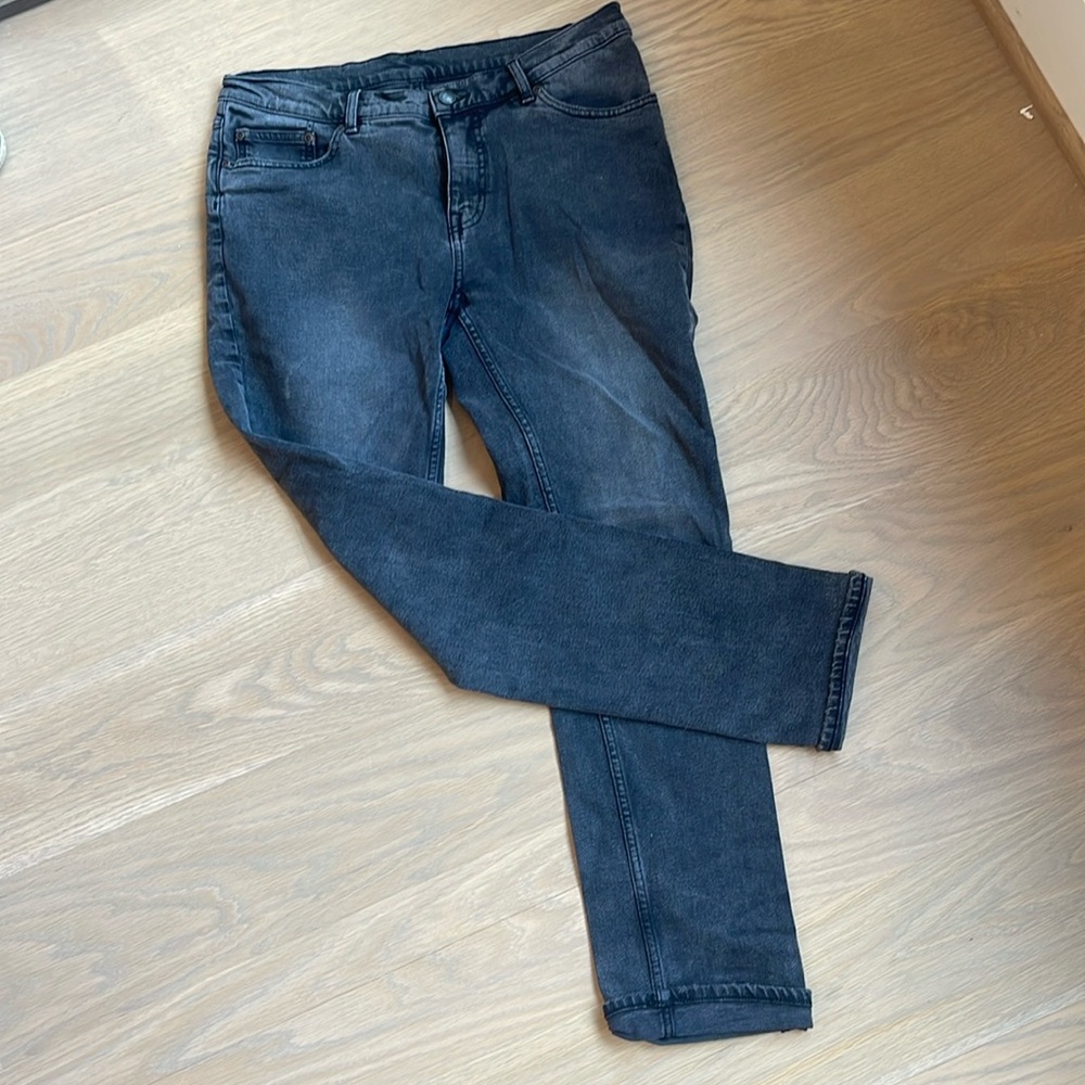 Cheap Monday ASOS men’s black wash denim jeans size 32 32 slim fit